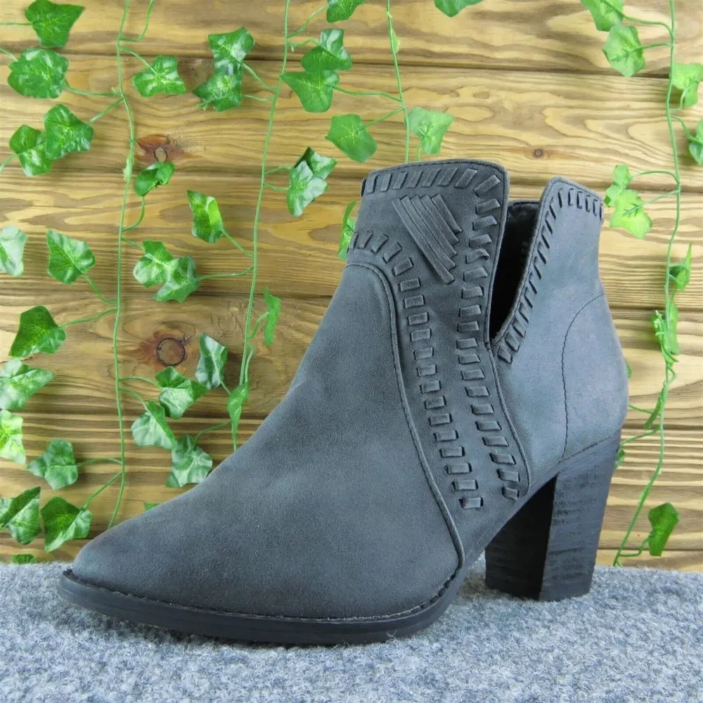 ZIGIsoho Halyn Women Ankle Boots Boots Size 9.5 Medium Gray Synthetic Zip